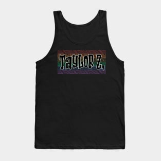 LGBTQ PATTERN AMERICA TAYLOR Z Tank Top